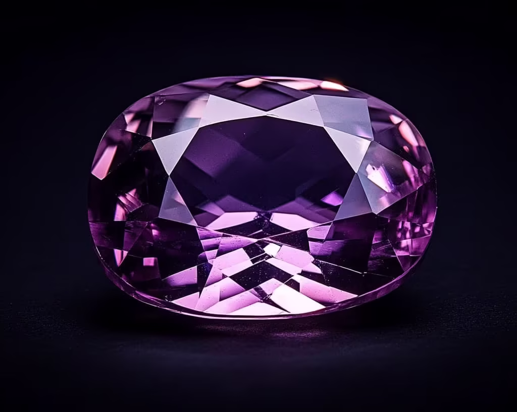 loose taaffeite gemstone purple faceted